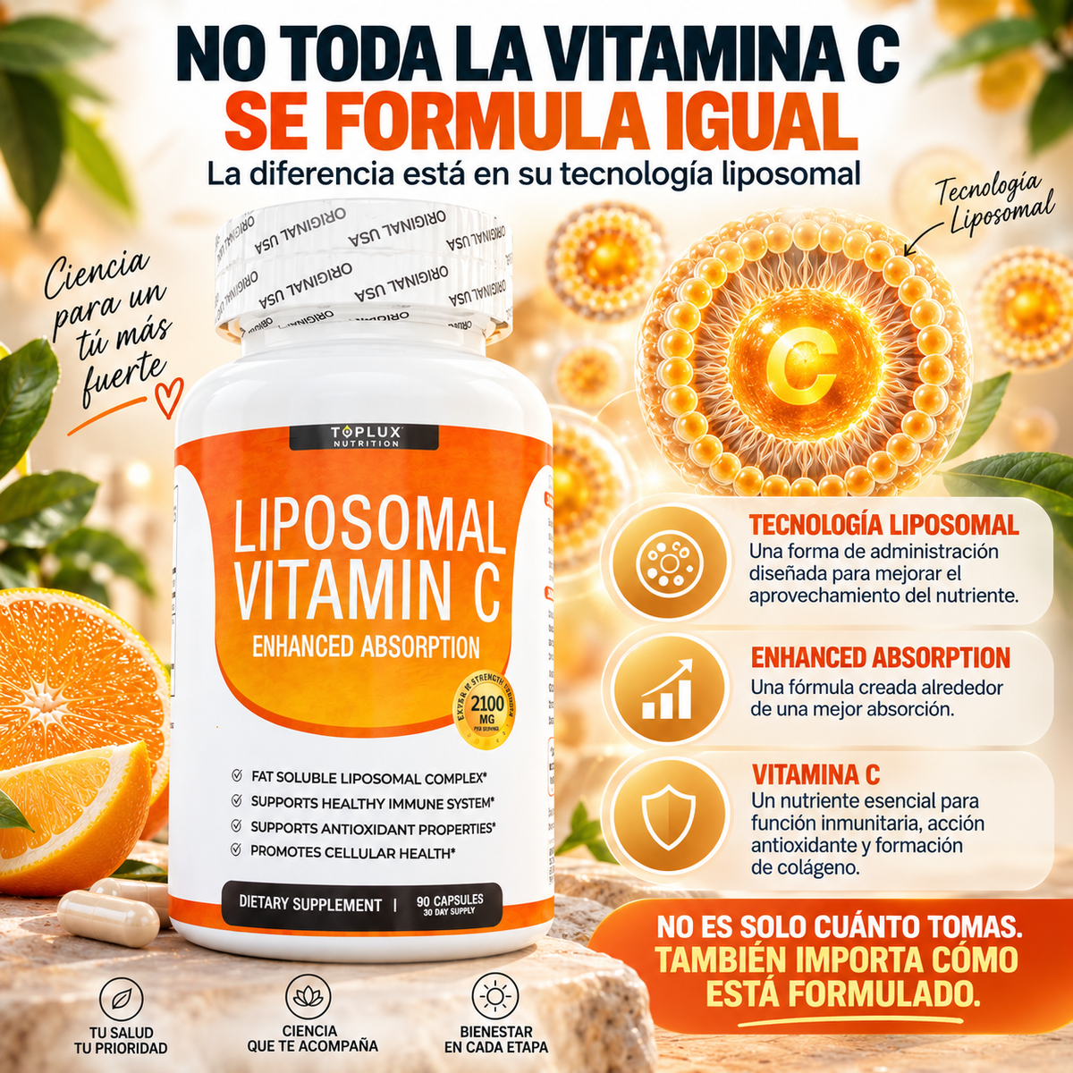 LIPOSOMAL VITAMINA C — INMUNIDAD Y SALUD CELULAR