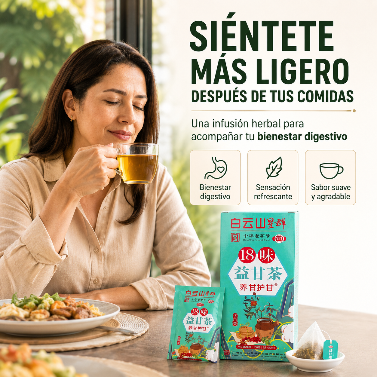 Té Herbal Chino 18 Sabores — Digestión, bienestar y equilibrio en cada sorbo