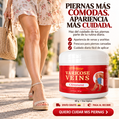 Crema Varicose Veins — Alivio inmediato