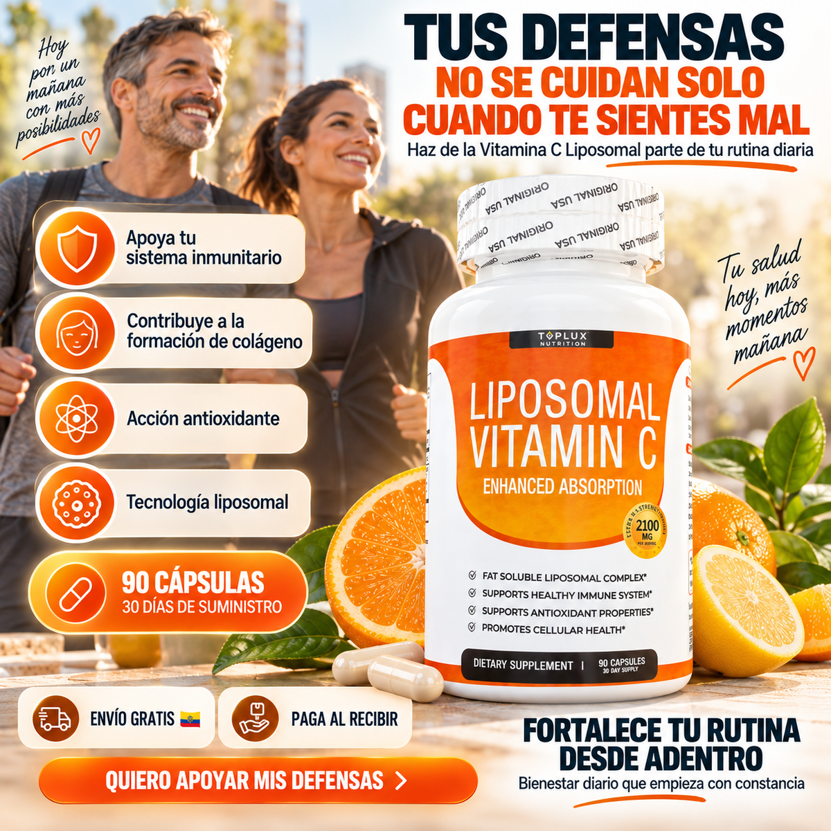 LIPOSOMAL VITAMINA C — INMUNIDAD Y SALUD CELULAR
