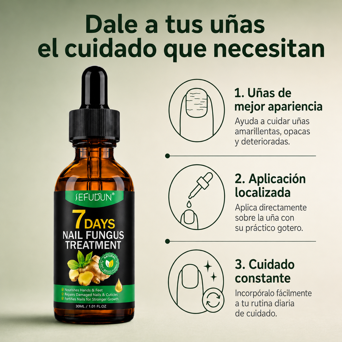 Suero Anti Hongos 7Days Negro