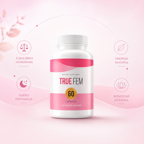 True Fem — Equilibrio hormonal femenino natural, 60 cápsulas