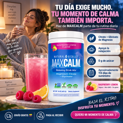 MaxCalm Relaxing Drink Mix — Relajación profunda, descanso sin estrés en cada sorbo