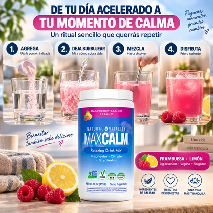 MaxCalm Relaxing Drink Mix — Relajación profunda, descanso sin estrés en cada sorbo