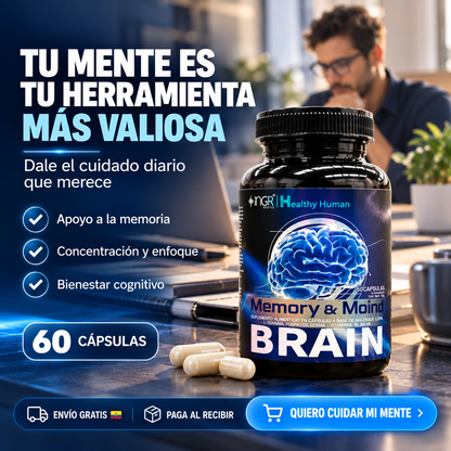 Memory & Mind Brain — Memoria clara, concentración total