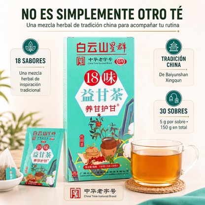 Té Herbal Chino 18 Sabores — Digestión, bienestar y equilibrio en cada sorbo